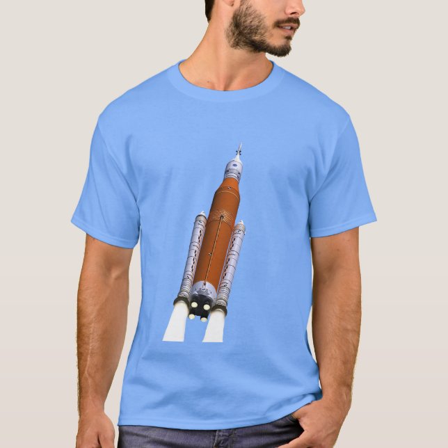Camiseta Sistema de lanzamiento espacial SLS de la NASA (Anverso)