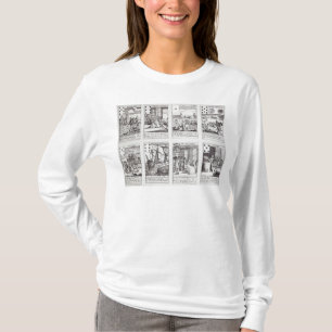 Camiseta Sistema de naipes que representan satírico