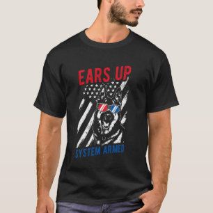 Camiseta SISTEMA DE OREJAS LEVANTADAS ARMADO Pastor Alemán 