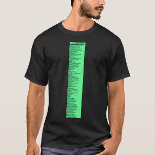 Camiseta Sistema decimal Dewey del Rótulo de biblioteca por