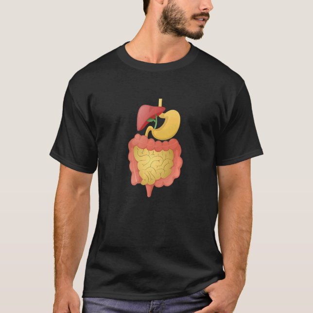 Camiseta Sistema digestivo Anatomía Anatomía Enseñanza de B (Anverso)