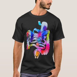 Camiseta Sistema digestivo para hombres Arte de tracto gast