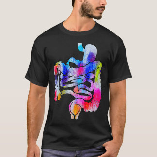 Camiseta Sistema digestivo para hombres Arte de tracto gast