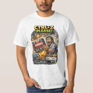 Camiseta Sistema divertido de bloqueo de deshacer Meme Juga