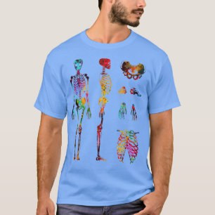 Camiseta Sistema esquelético corporal humano 1