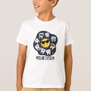 Camiseta Sistema Molar Divertido Castigo Dental de Astronom