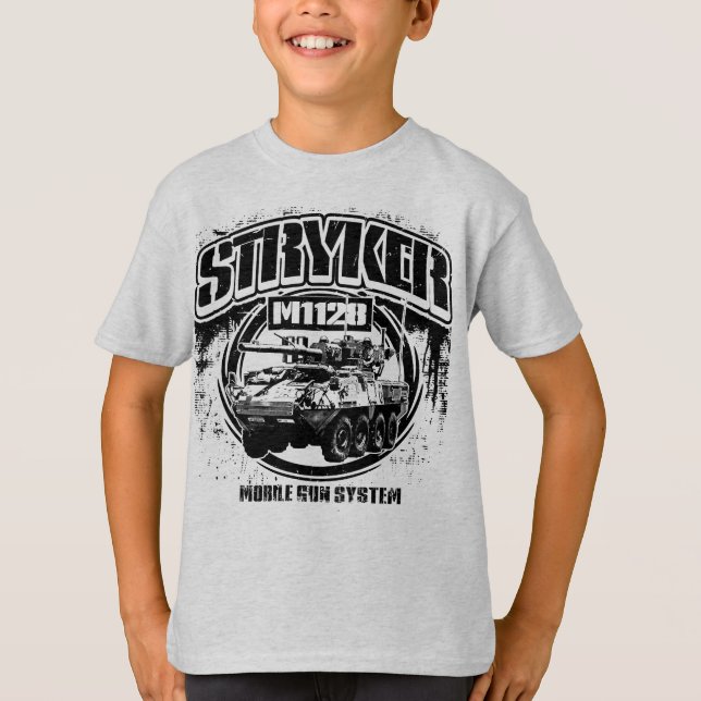 Camiseta Sistema móvil de pistolas M1128 Stryker (Anverso)