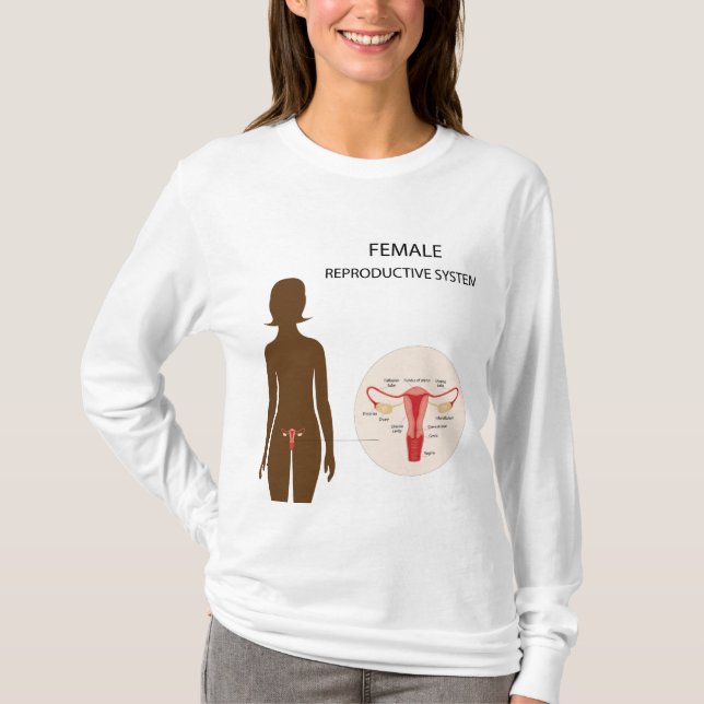 Camiseta Sistema reproductivo femenino (Anverso)
