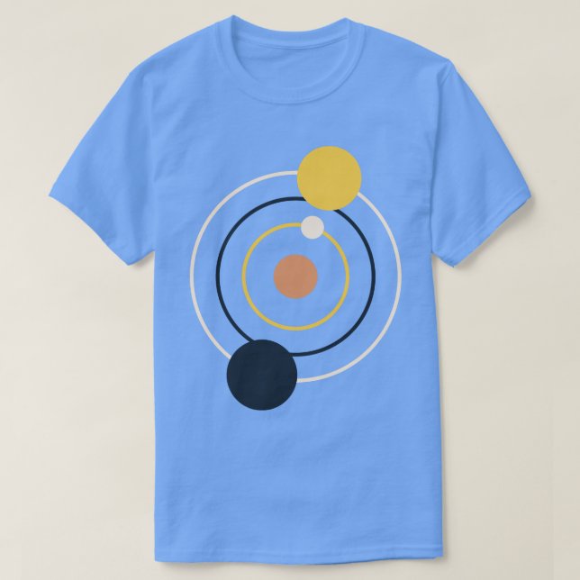 Camiseta Sistema solar (Diseño del anverso)