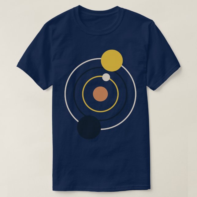 Camiseta Sistema solar (Diseño del anverso)