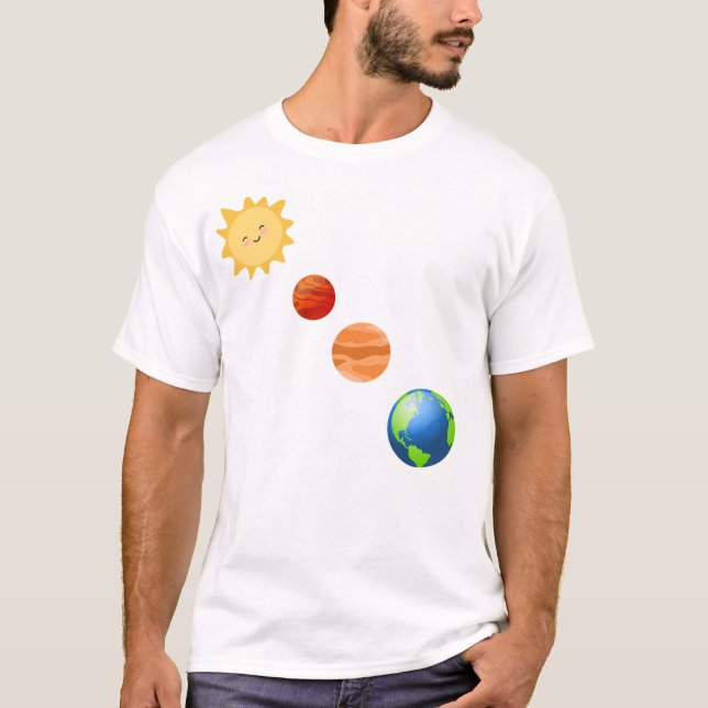 Camiseta Sistema solar (Anverso)