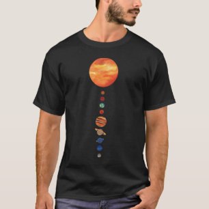 Camiseta sistema solar
