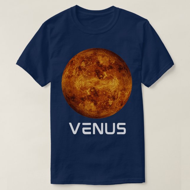 Camiseta Sistema solar 2º Planeta Venus Espacio Ultraterres (Diseño del anverso)