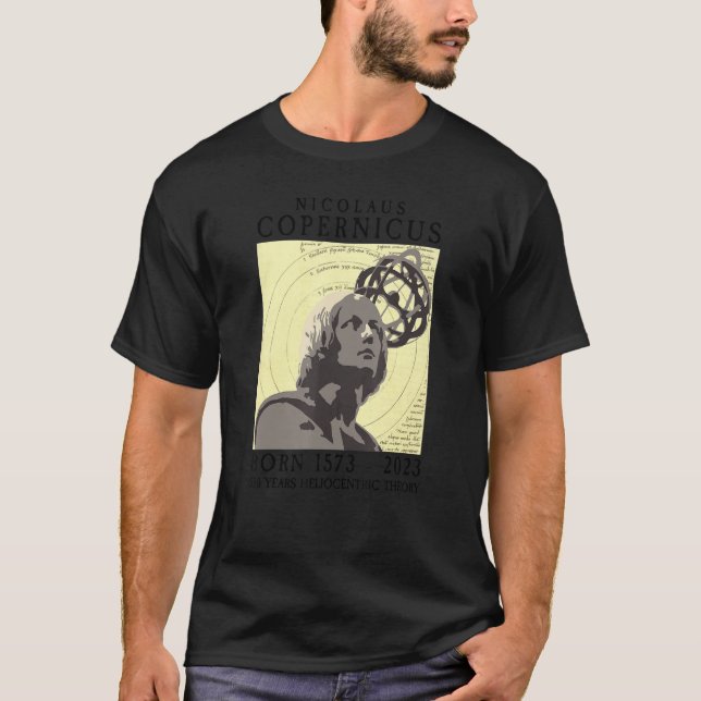 Camiseta Sistema solar de astronomía Copernicus 550th 1573  (Anverso)