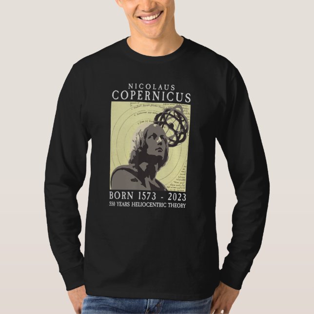 Camiseta Sistema solar de astronomía Copernicus 550th 1573  (Anverso)