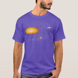 Camiseta Sistema solar de música vinílica por Tobe Fonseca