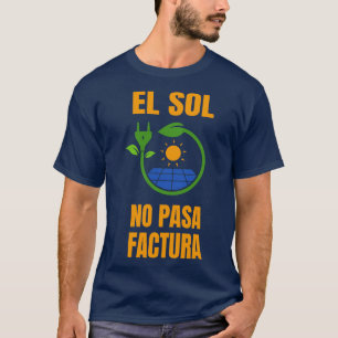 Camiseta Sistema solar de Sun No Bill Energía solar