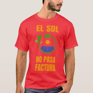 Camiseta Sistema solar de Sun No Bill Energía solar