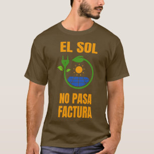 Camiseta Sistema solar de Sun No Bill Energía solar