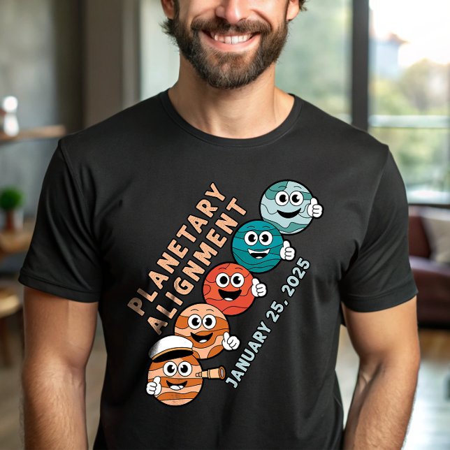 Camiseta Sistema solar del espacio de alineación planetaria (Subido por el creador)