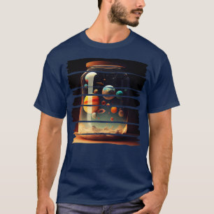 Camiseta Sistema solar dentro de un Jar