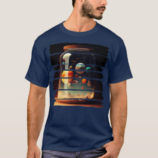 Camiseta Sistema solar dentro de un Jar
