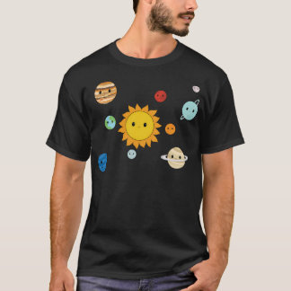 Camiseta Sistema solar feliz