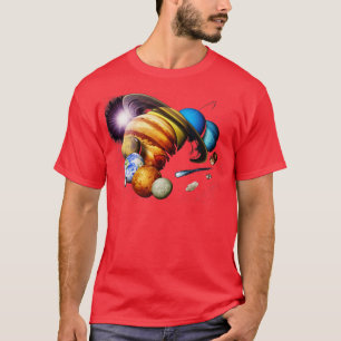 Camiseta Sistema solar Galaxia Planetas Universo Planetario