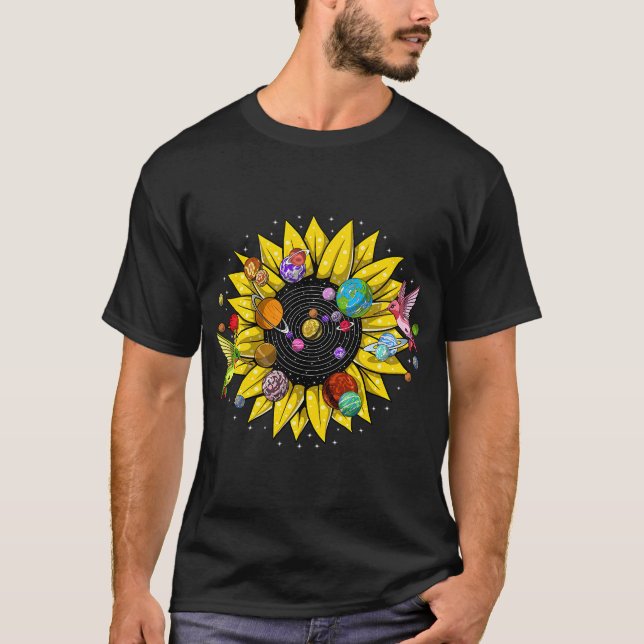 Camiseta Sistema Solar Girasol (Anverso)