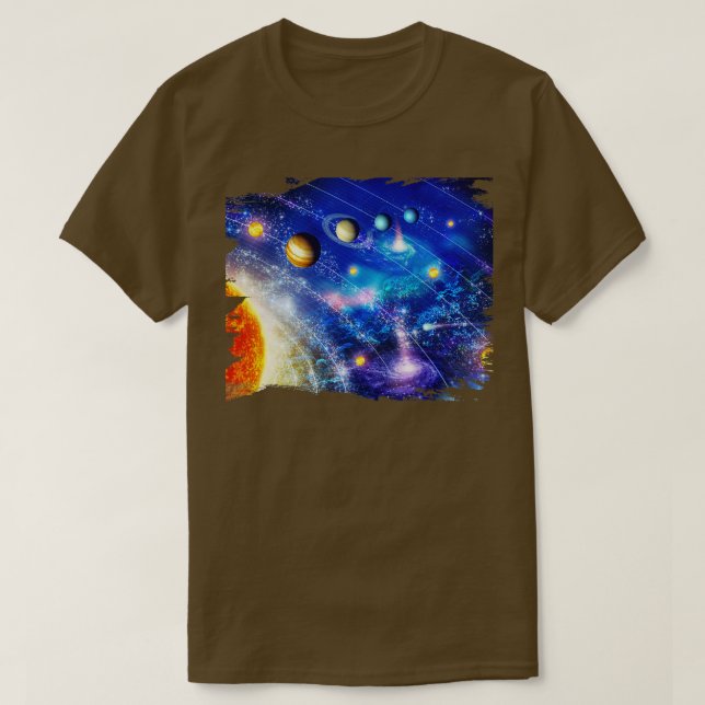 Camiseta Sistema solar oceánico (Diseño del anverso)