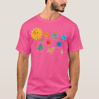 Camiseta Sistema solar planea astrono de ciencia astronauta