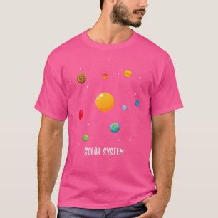 Camiseta Sistema solar Planet Science Premium