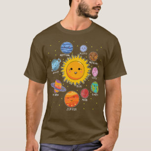 Camiseta Sistema solar Planeta Espacio Universo Astronauta