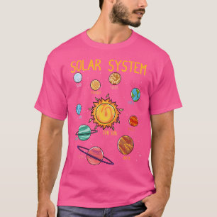 Camiseta Sistema solar planetas ciencia espacial niños Chic