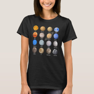 Camiseta Sistema solar planetas ciencia espacio niños Chica