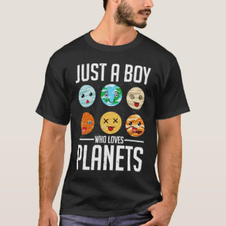 Camiseta Sistema solar Planetas Cute Planetas Niños Ciencia