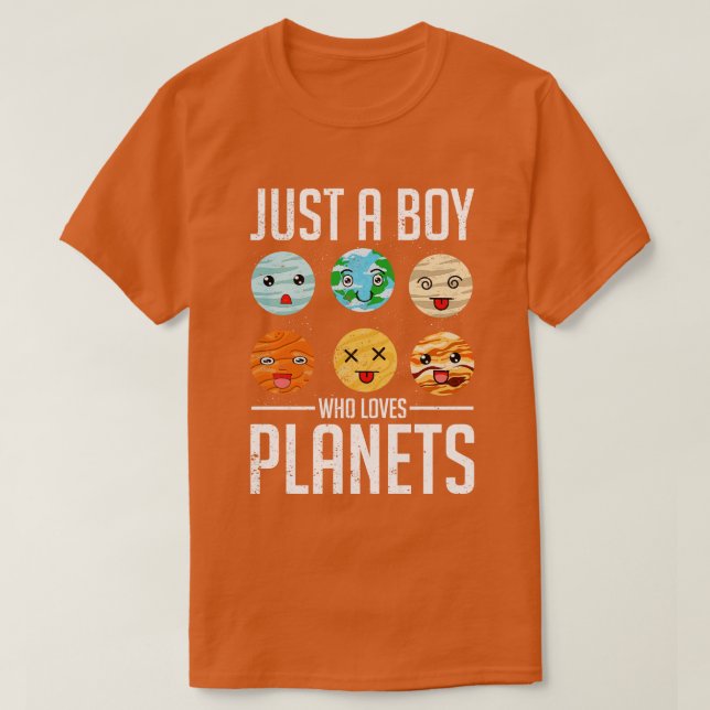 Camiseta Sistema solar Planetas Cute Planetas Niños Ciencia (Diseño del anverso)