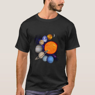 Camiseta Sistema solar planetas de sol Vía Láctea Ciencia d