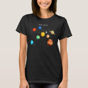 Camiseta Sistema Solar Planetas Espacio Sol Y Ciencia