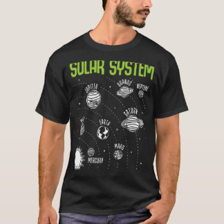 Camiseta Sistema Solar Planetas Espacio Teacher Ciencia STE