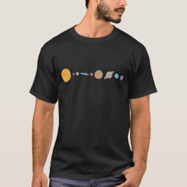 Camiseta Sistema solar plano de la Tierra
