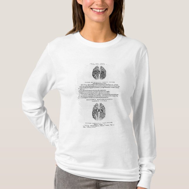 Camiseta Sistema vascular del cerebro (Anverso)