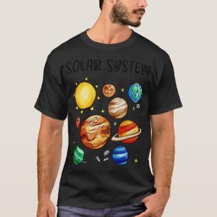 Camiseta Sistemas solares Planetas Astronomía Espacio Cienc