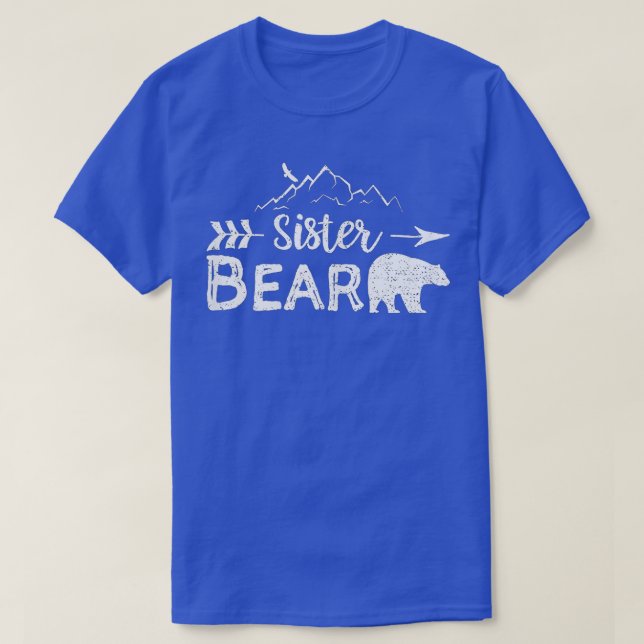 Camiseta Sister Bear Matching Family Siblings Camping Gift (Diseño del anverso)