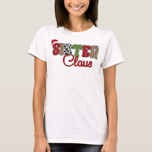 Camiseta Sister Claus - Diseños de Navidades (Anverso)