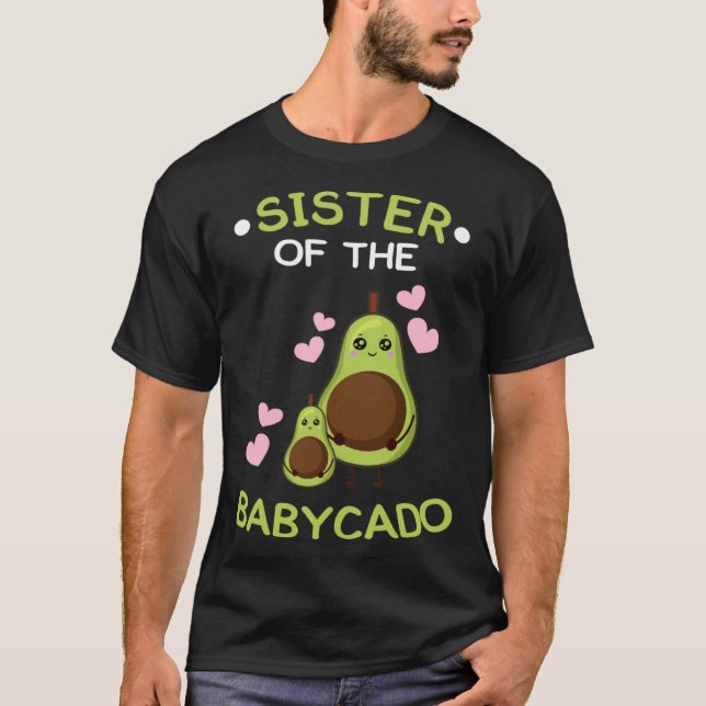 Camiseta Sister of the babycado avocado mamacado Guacamole (Anverso)