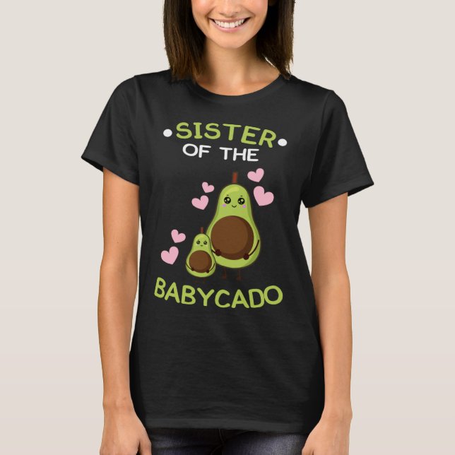 Camiseta Sister of the babycado avocado mamacado Guacamole (Anverso)