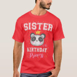 Camiseta Sister of The Birthday Princess Cute Panda Bear B-<br><div class="desc">Sister of The Birthday Princess Cute Panda Bear B-Day  .</div>