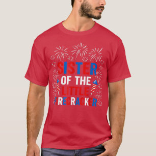 Camiseta Sister Of The Little Firecracker Shirt 4th Of July
