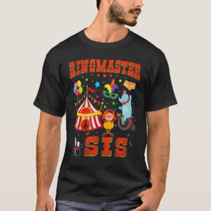 Camiseta Sister Ringmaster Birthday Family Mating Circus